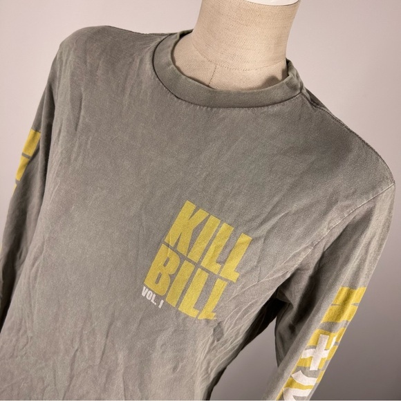 💕 Kill Bill Gray Long Sleeve Shirt XS - Picture 3 of 11